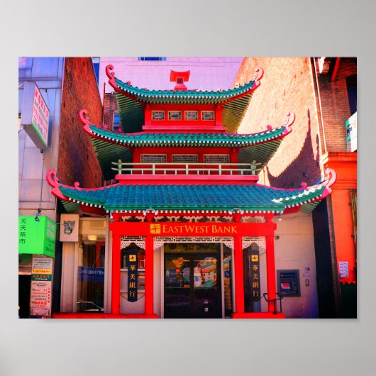 Altes chinesisches Telefonaustauschposter Poster (Vorne)