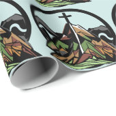 Altes Christliches Kreuz Geschenkpapier (Rolleneckpunkt)