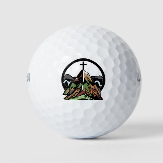 Altes Christliches Kreuz Golfball (Vorderseite)