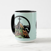 Altes Christliches Kreuz Tasse (Vorderseite Links)