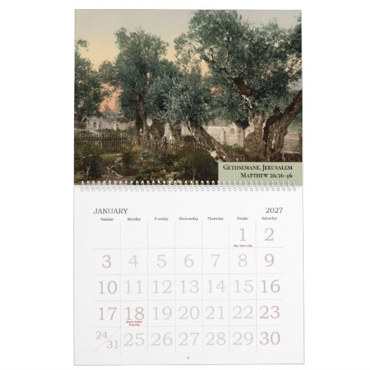 Altes christliches Reisefoto Heiliges Land Kalender (Jan 2027)