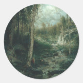 Altes Clearing (1881) Klassischer Rundaufkleber Runder Aufkleber (Vorderseite)