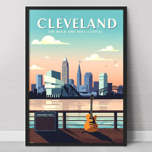 Altes Cleveland Ohio Poster