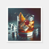 Altes Cocktail-Party Serviette (Vorderseite)