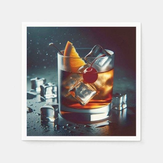 Altes Cocktail-Party Serviette (Vorderseite)