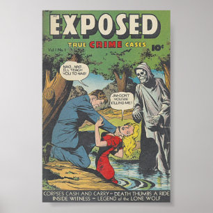 Altes Comic-Cover Poster