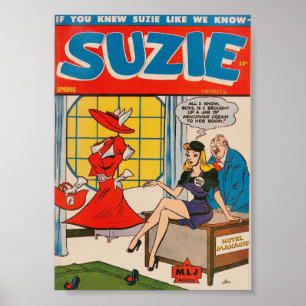 Altes Comic-Cover Poster