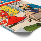 Altes Comic-Cover Poster (Ecke)