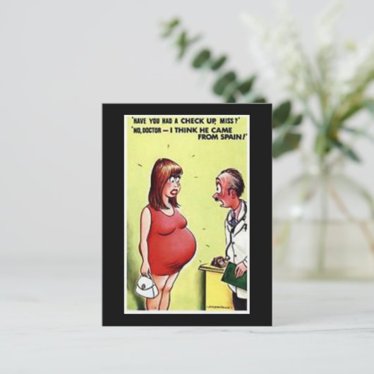 Altes Comic Postkarte (Stehend Vorderseite)