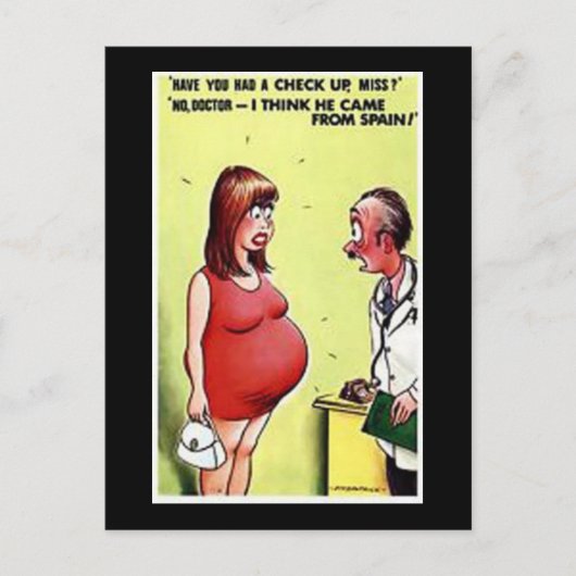 Altes Comic Postkarte (Vorderseite)