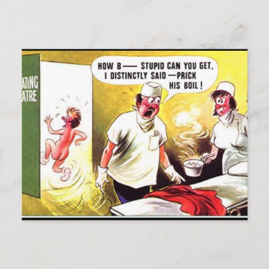 Altes Comic Postkarte (Vorderseite)