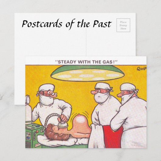 Altes Comic Postkarte (Vorne/Hinten)