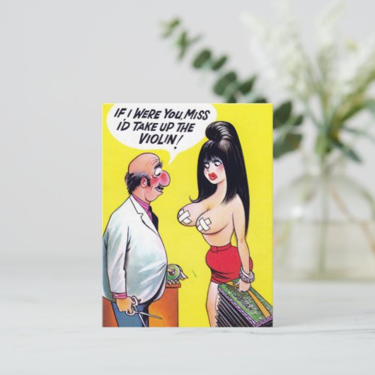 Altes Comic Postkarte (Stehend Vorderseite)