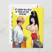 Altes Comic Postkarte (Vorne/Hinten)