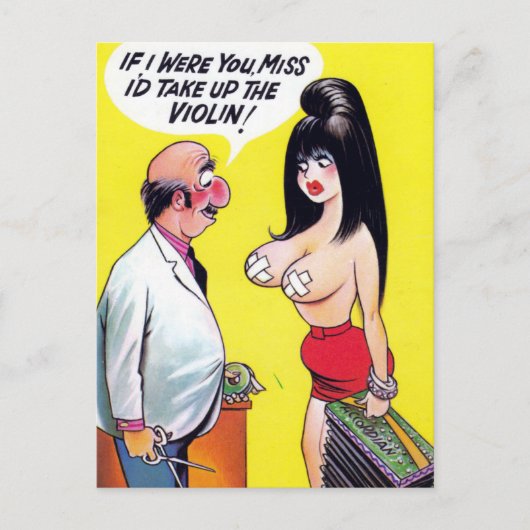 Altes Comic Postkarte (Vorderseite)