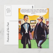 Altes Comic Postkarte (Vorne/Hinten)