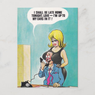 Altes Comic Postkarte