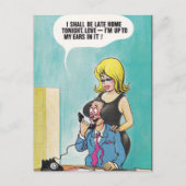 Altes Comic Postkarte (Vorderseite)