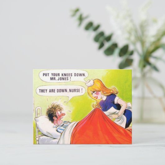 Altes Comic Postkarte (Stehend Vorderseite)