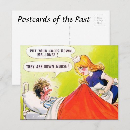 Altes Comic Postkarte (Vorne/Hinten)