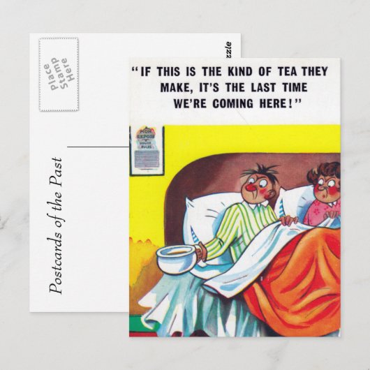 Altes Comic Postkarte (Vorne/Hinten)