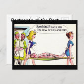 Altes Comic Postkarte (Vorne/Hinten)