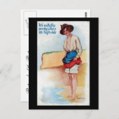 Altes Comic Postkarte - Hochzeit (Vorne/Hinten)