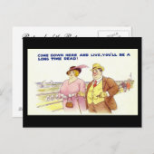 Altes Comic Postkarte - Lange Tote (Vorne/Hinten)