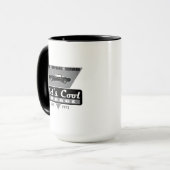 Altes cooles Garagen-Logo/Grafik- Mustang 1966 Tasse (Vorderseite Links)