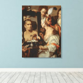 Altes Coquette Leinwanddruck (Insitu (Holzboden))