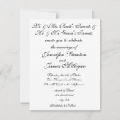 Altes Coverbuch Hochzeit Einladung (Rückseite)