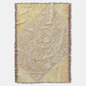 Altes Crochet Lace Floral Pattern + Ihre Ideen Decke (Vorderseite Vertikal)