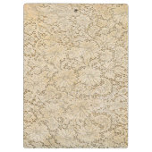 Altes Crochet Lace Floral Pattern + Ihre Ideen Klemmbrett (Rückseite)