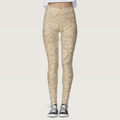 Altes Crochet Lace Floral Pattern + Ihre Ideen Leggings (Vorderseite)