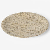 Altes Crochet Lace Floral Pattern + Ihre Ideen Pappteller (Schrägansicht)