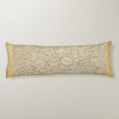 Altes Crochet Lace Floral Pattern + Ihre Ideen Seitenschläferkissen (Rückseite)