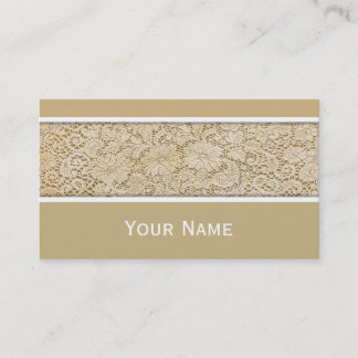 Altes Crochet Lace Floral Pattern + Ihre Ideen Visitenkarte