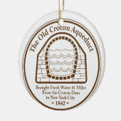 Altes Croton Aqueduct Keramik Ornament (Links)