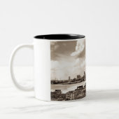 Altes Detroit Zweifarbige Tasse (Links)