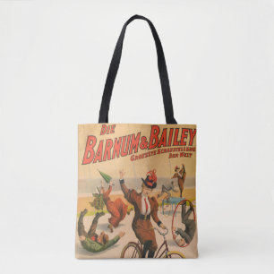 Altes deutsches Zirkusplakat mit Darstellern, 1900 Tasche