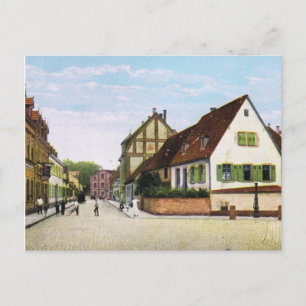 Altes Deutschland, Germersheim Fischerstrasse Postkarte