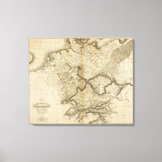 Altes Deutschland Leinwanddruck (Vorderseite)