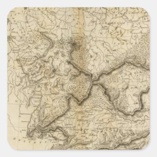 Altes Deutschland Quadratischer Aufkleber