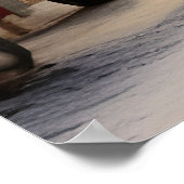 Altes Dorf im Winter Schnee Weihnachts-Poster Poster (Ecke)