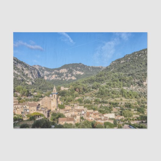 Altes Dorf Valldemossa - Mallorca, Spanien Seidenpapier (Vorderseite)