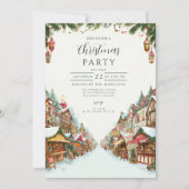 Altes Dorf Weihnachten Einladung (Vorderseite)
