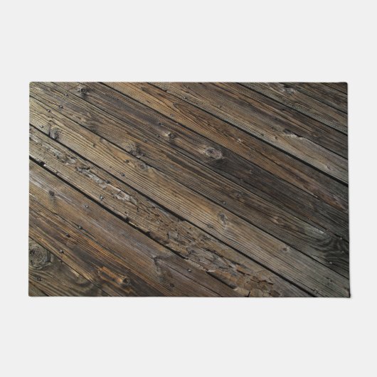 Altes dunkles Holz Fußmatte (Vorderseite)