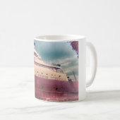 Altes Edmund-Fitzgerald-Foto Kaffeetasse (VorderseiteRechts)