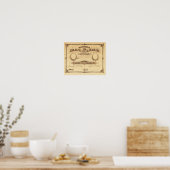 Altes Eheurkunde Poster (Küche)