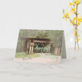 Altes Eisenbahn-Gestell Geburtstag-fertigen Karte (Gelbe Blume)